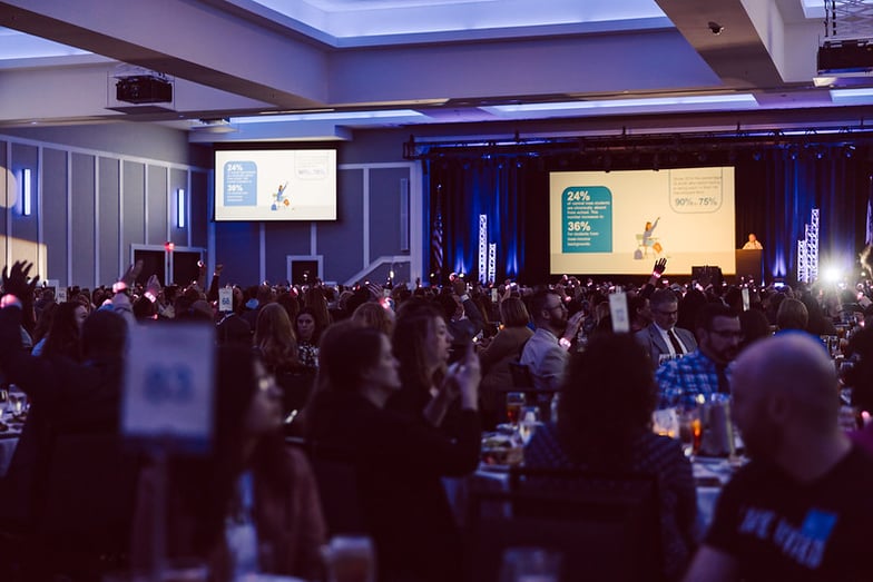 Attendees at LIVE UNITED celebration