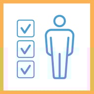 3 checkboxes + person