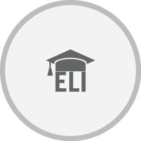 ELI logo gray in circle