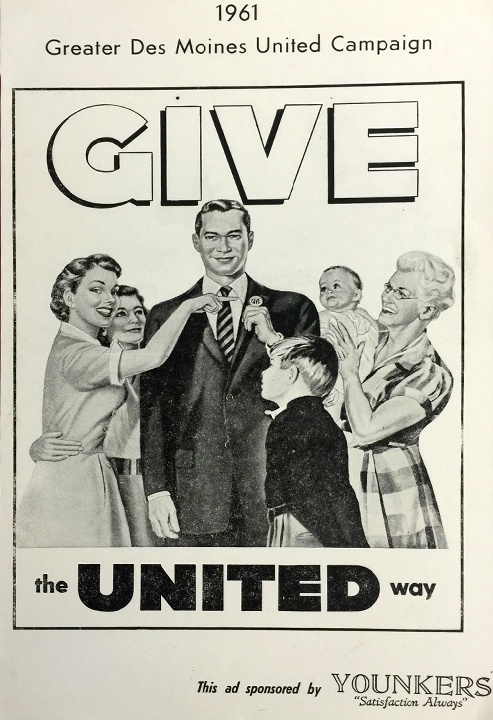 1961 ad: Give the United Way