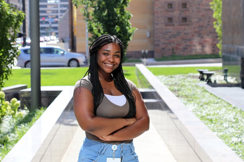 Monae Woods landscape arms crossed