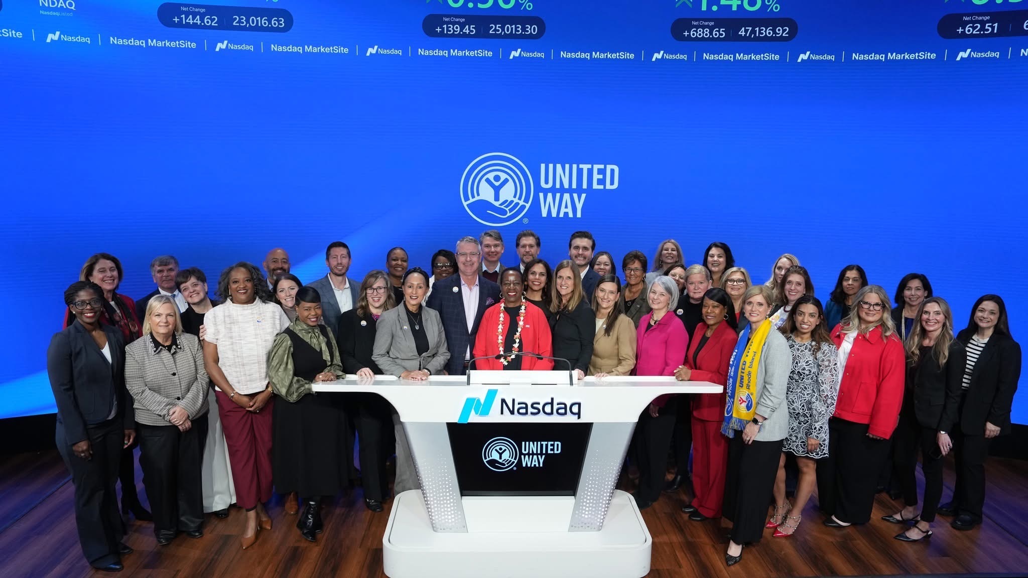 United Way of Central Iowa President Rings Nasdaq Closing Bell